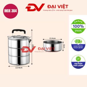 Camen inox 3 ngăn