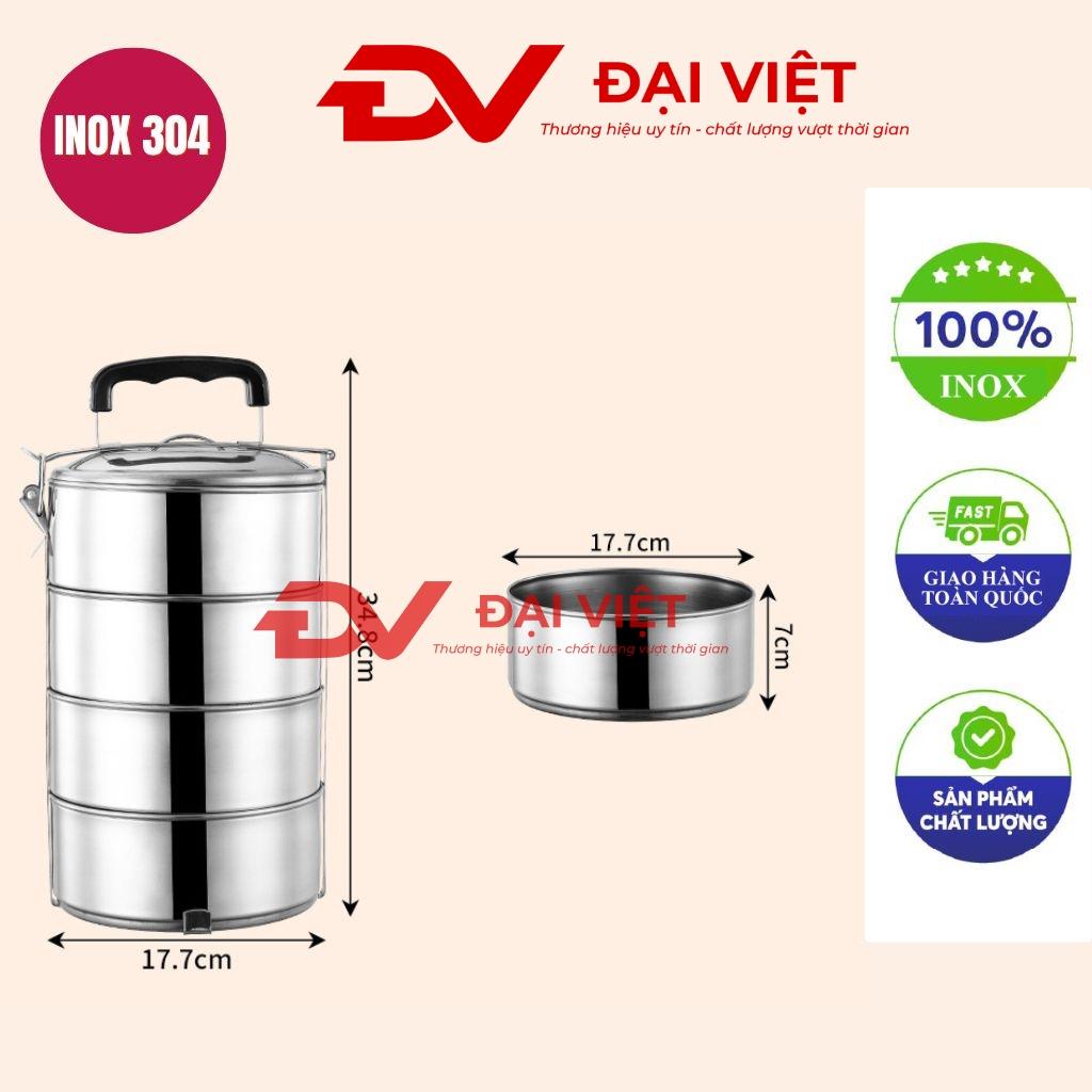camen inox 4 ngăn 18x34cm