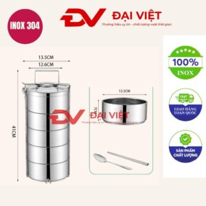 camen inox 5 ngăn 14x41cm