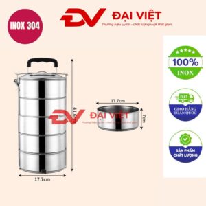 camen inox 5 ngăn 18x41cm