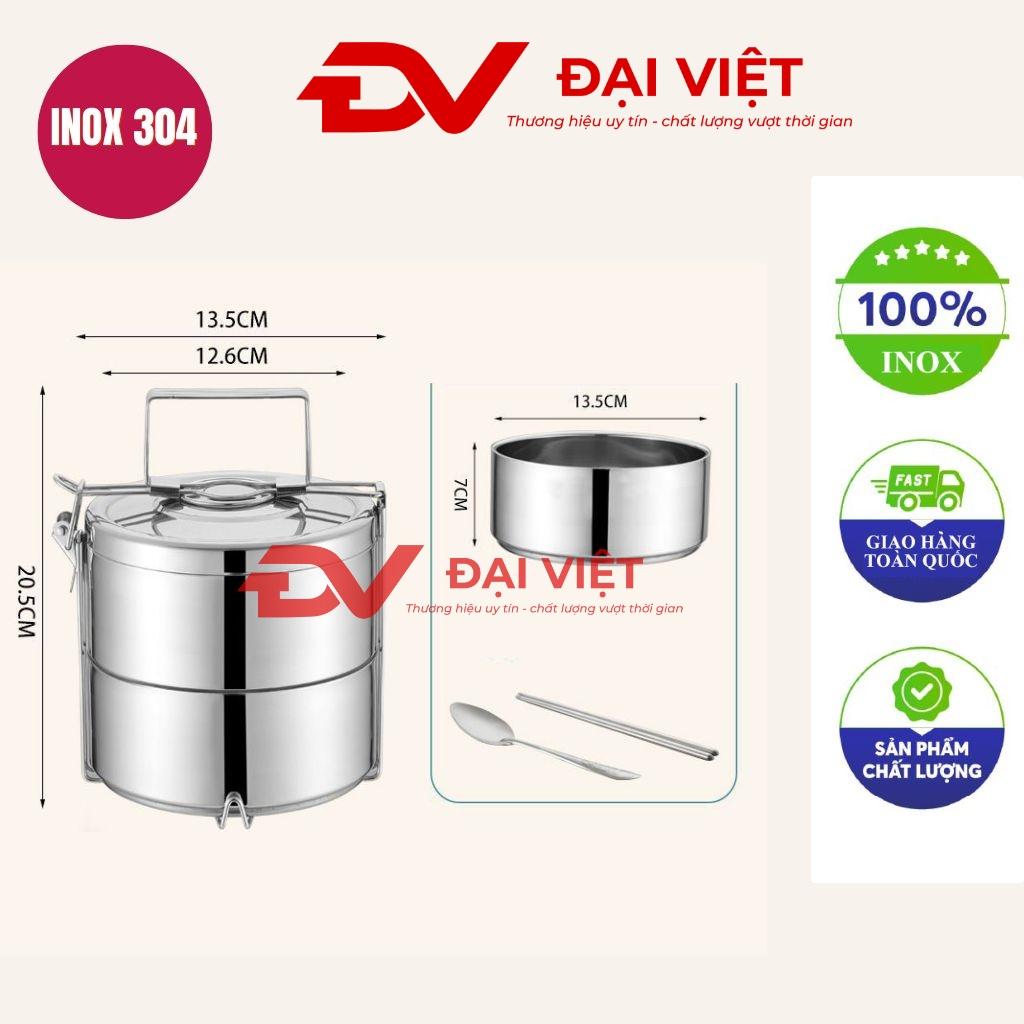 Camen Inox giữ nhiệt 2 ngăn 14x20cm