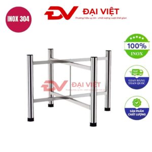 chân bàn inox chữ x xếp gọn 110x75cm