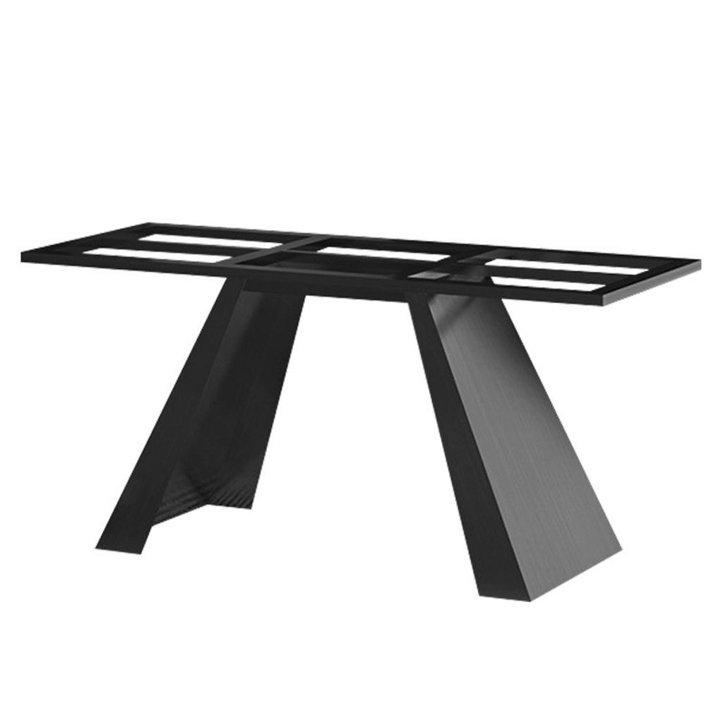 Mâm đế chân bàn inox đôi 700x400mm tạo mặt tiếp xúc lớn giúp bàn đứng vững chãi