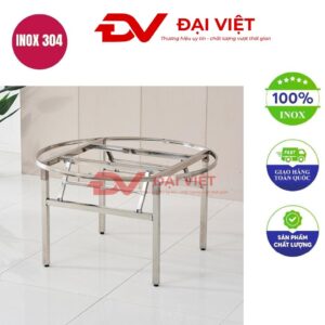 chân bàn inox tròn