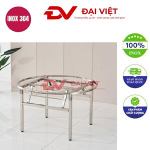 chân bàn inox tròn 85x73cm