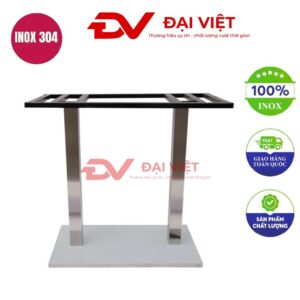 chân bàn inox vuông