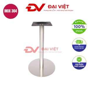 chân bàn inox vuông 250x250x720mm