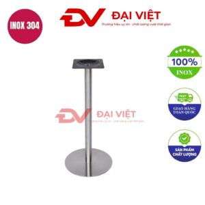 chân bàn inox vuông 300x300x1000mm