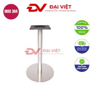 chân bàn inox vuông 350x350x720mm