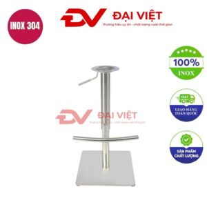 chân bàn inox vuông 400x400x700mm