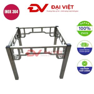 chân bàn inox vuông 70x70x60cm