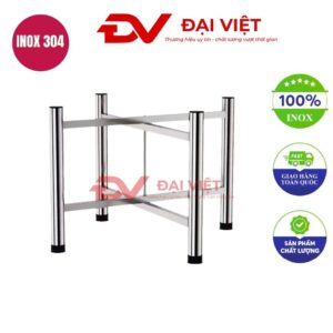 chân bàn inox xếp gọn 100x74cm