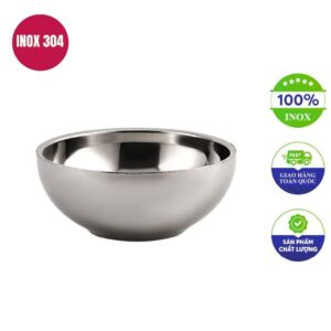 chén inox 1 lớp