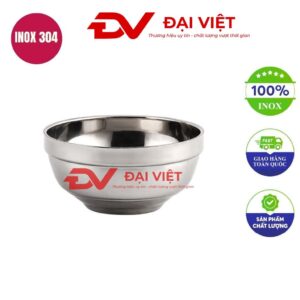chén inox cách nhiệt 11.5x5.5cm