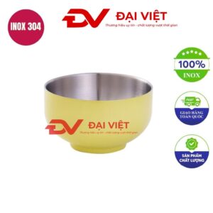 chén inox cách nhiệt 18x7.5cm
