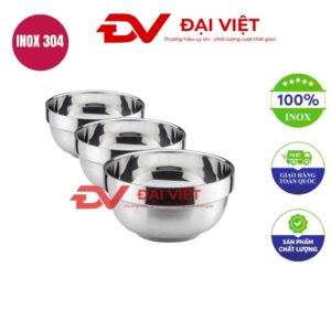 chén inox cách nhiệt 2 lớp 11.5x6.2cm