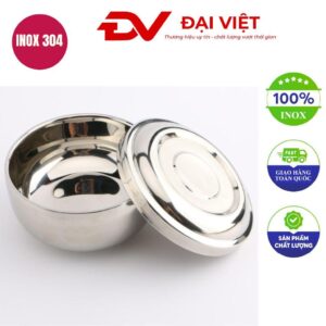 Chén inox có nắp đậy