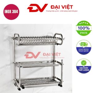 kệ chén inox treo tường