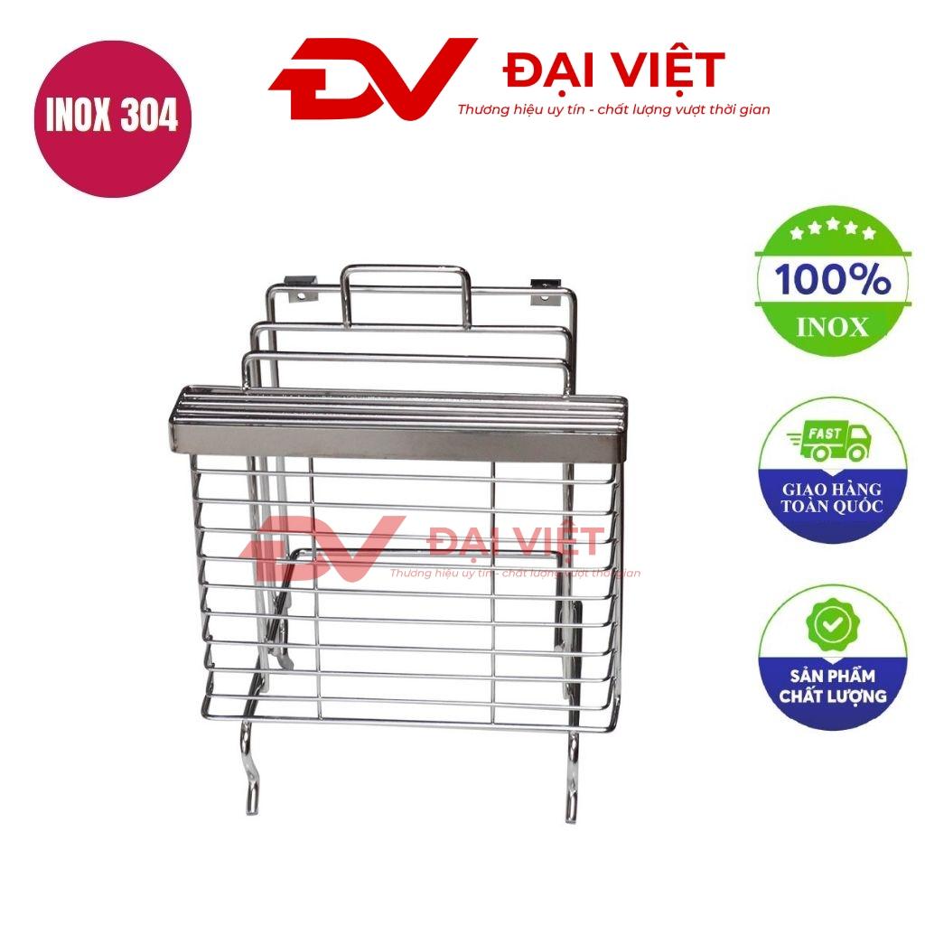 Cấu tạo thanh nan inox 2 tầng thông thoáng của kệ dao thớt CKDV-2597