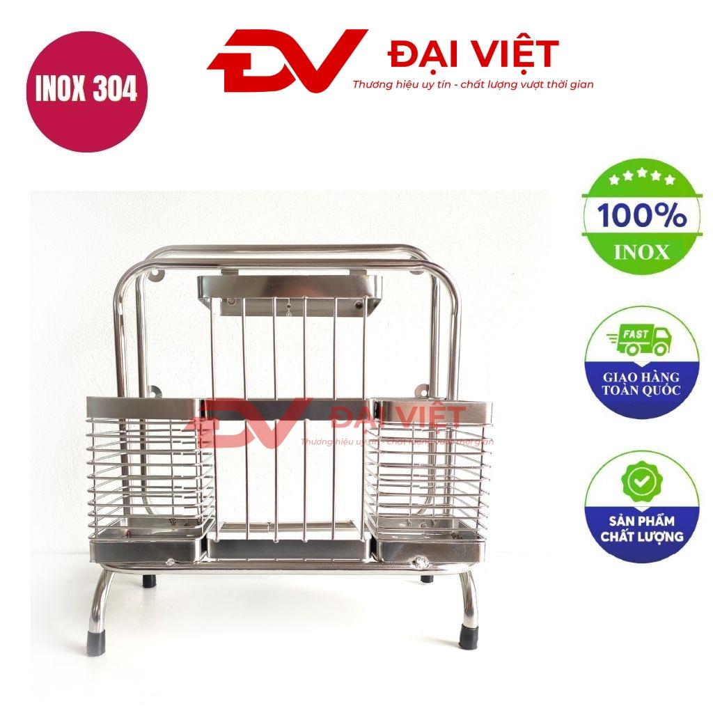 Kết cấu thanh nan inox giúp dao thớt nhanh ráo nước và ngăn ngừa ẩm mốc
