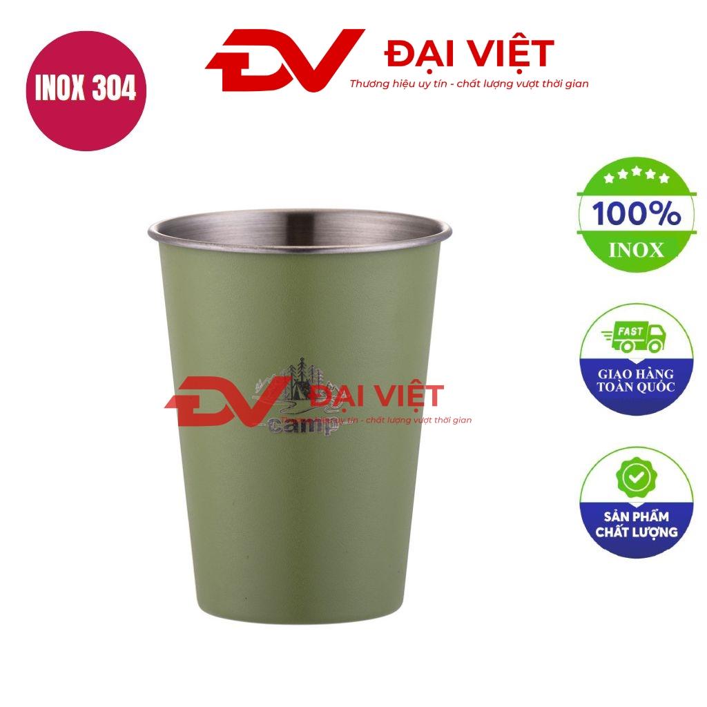 Thiết kế ly inox 8.3x10.5cm thân liền không nắp hỗ trợ xếp chồng gọn gàng