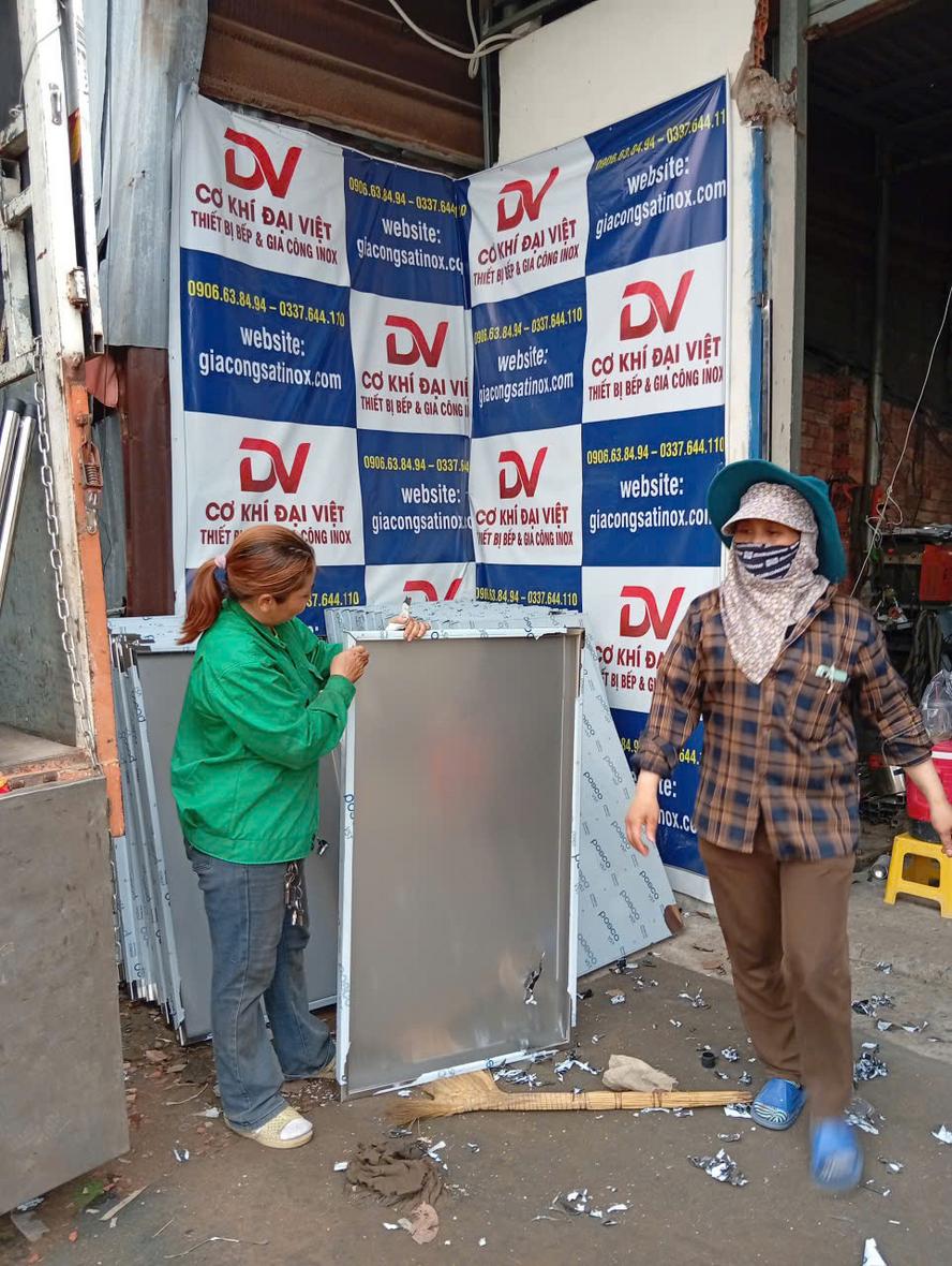 Quy trình gia công mối hàn và hoàn thiện thiết bị inox - Dự án Công ty TNHH Sông Hồng Tân - Cơ Khí Đại Việt