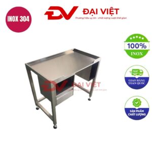 Bàn bếp inox 120x60x75cm