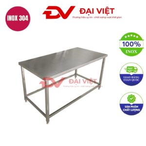 Bàn bếp inox 120x60x80cm
