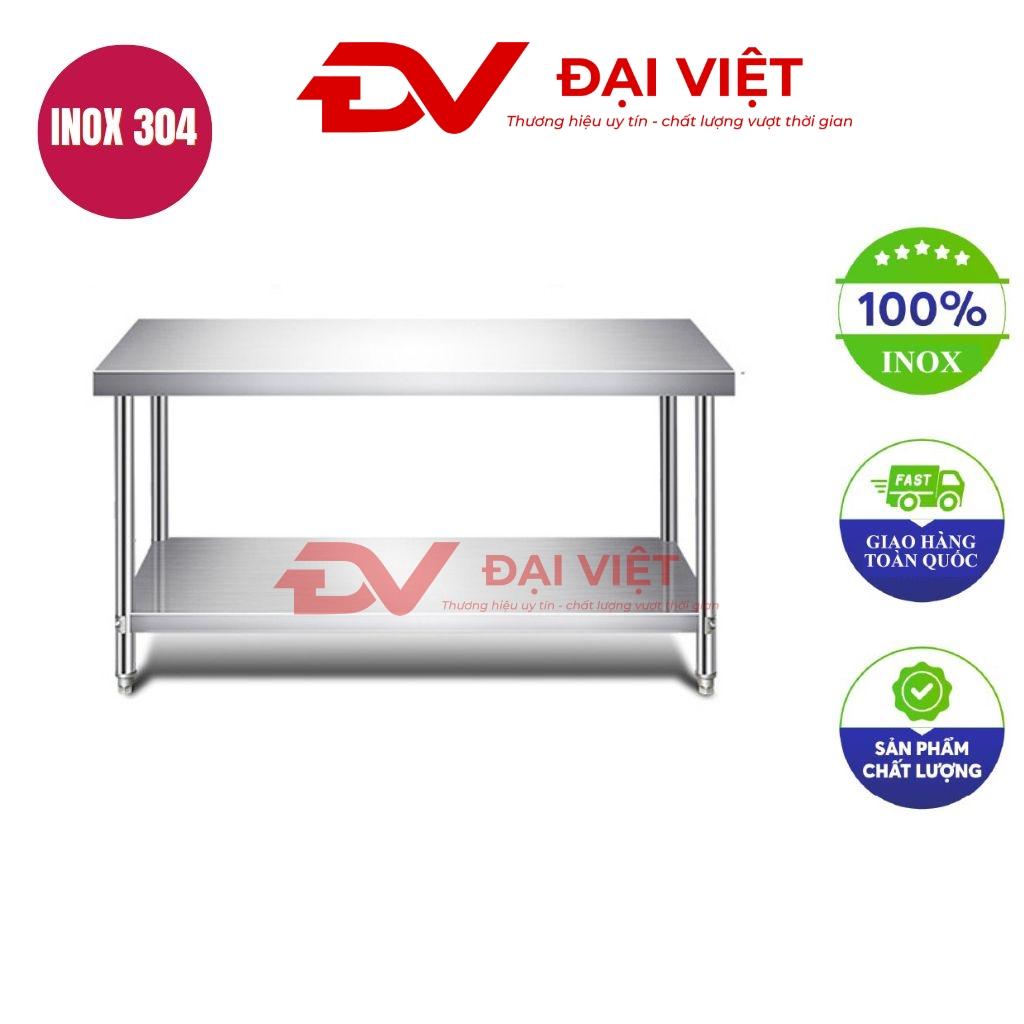 Bàn bếp inox 2 tầng 150x80x85cm