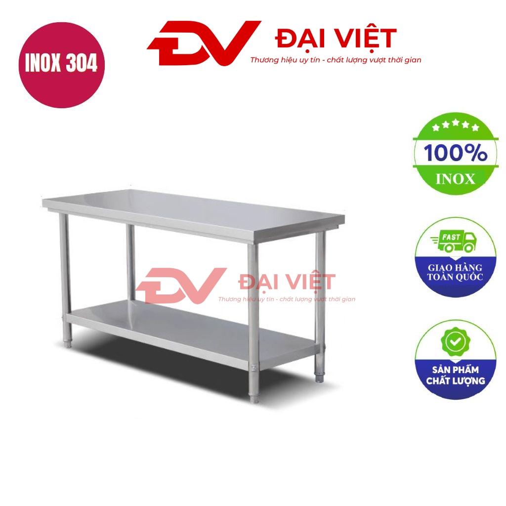 bàn bếp inox 2 tầng 60x40x80cm
