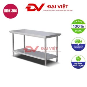 bàn bếp inox 2 tầng 80x50x80cm