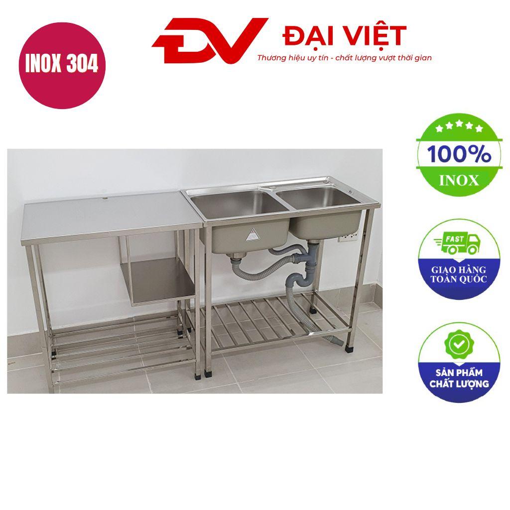 Bàn bếp inox có chậu rửa