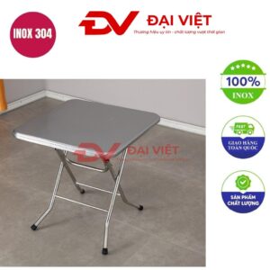bàn inox vuông 60x60x72cm