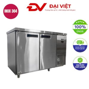 Bàn mát 2 cánh inox dài 1m2