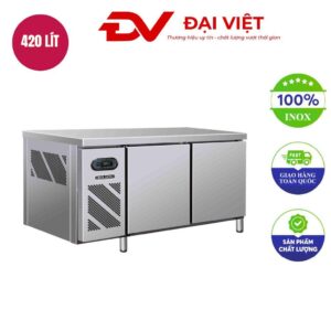 Bàn mát 2 cánh inox không quạt dài 1.8m
