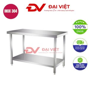 bàn sơ chế inox 100x60x73cm