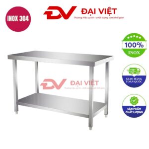 Bàn sơ chế inox 2 tầng 80x40x80cm