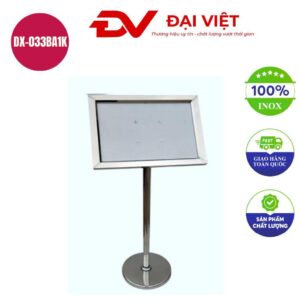 Bảng chỉ dẫn inox A1 tăng giảm không thùng DX-033BA1K