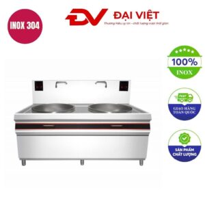 Bếp từ đôi 15kw mặt lõm 1250x750x800mm