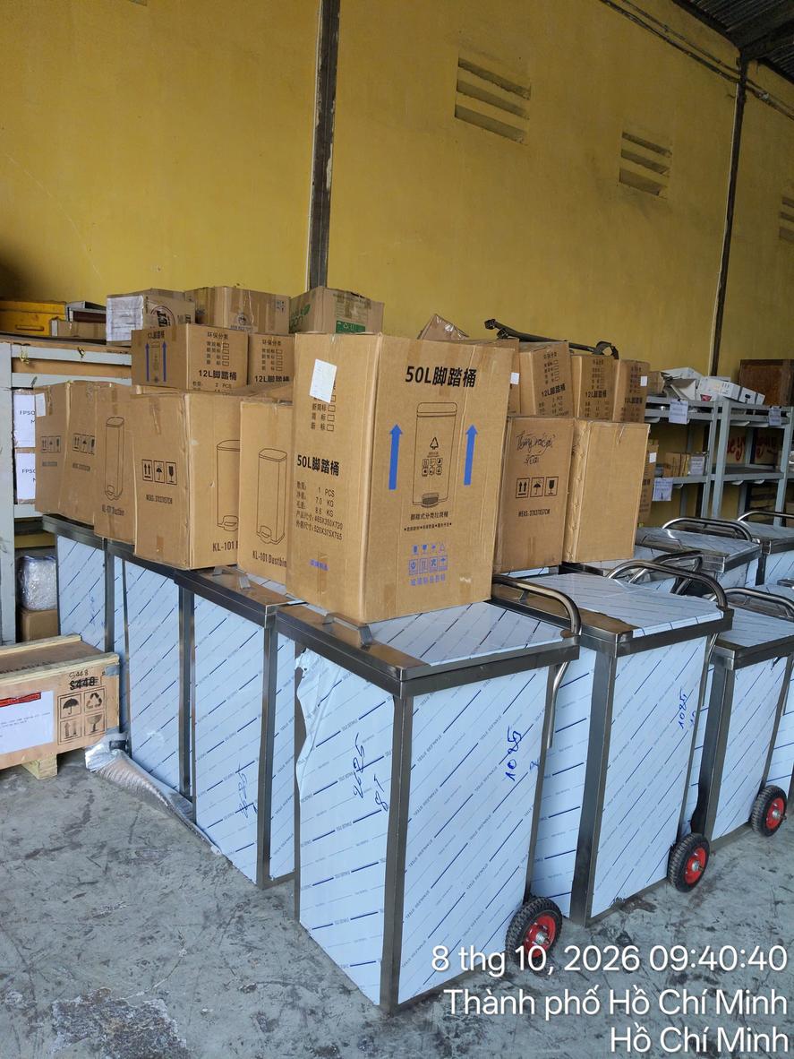 Chi tiết nắp và bàn đạp thùng rác đạp chân vuông 20 lít - Dự án CÔNG TY CỔ PHẦN DỊCH VỤ VÀ KỸ THUẬT ĐƯỜNG BIỂN THÁI BÌNH DƯƠNG - Cơ Khí Đại Việt